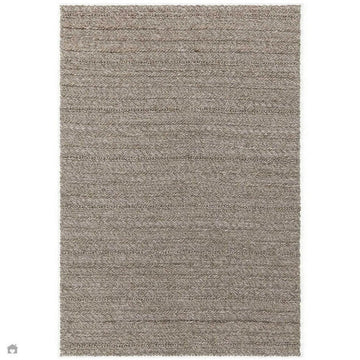 Grayson Modern Plain Hand-Woven Textured Knit Weave Heavyweight Durable Eco-Friendly Recycled Stain-Resistant Weatherproof Flatweave In-Outdoor Taupe Rug-Asiatic Carpets-Rug Love - The Most Loved Rug Store